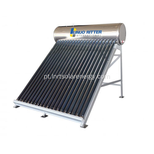 Aquecedor solar de água não pressurizado SUS 304